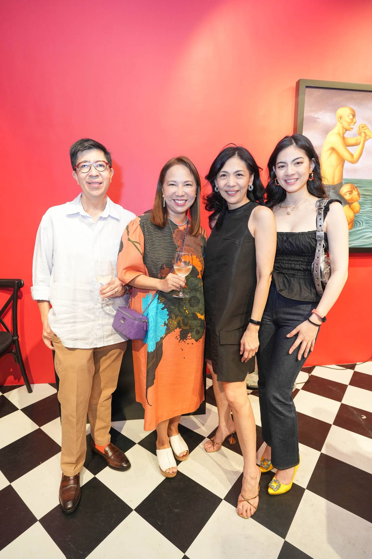 A2A Safari’s Binky Dizon and wife, Tracie with newly-appointed CCP president Kaye Tinga and her daughter, Kerri.
